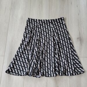 Retro East 5th Black and White Skater Skirt